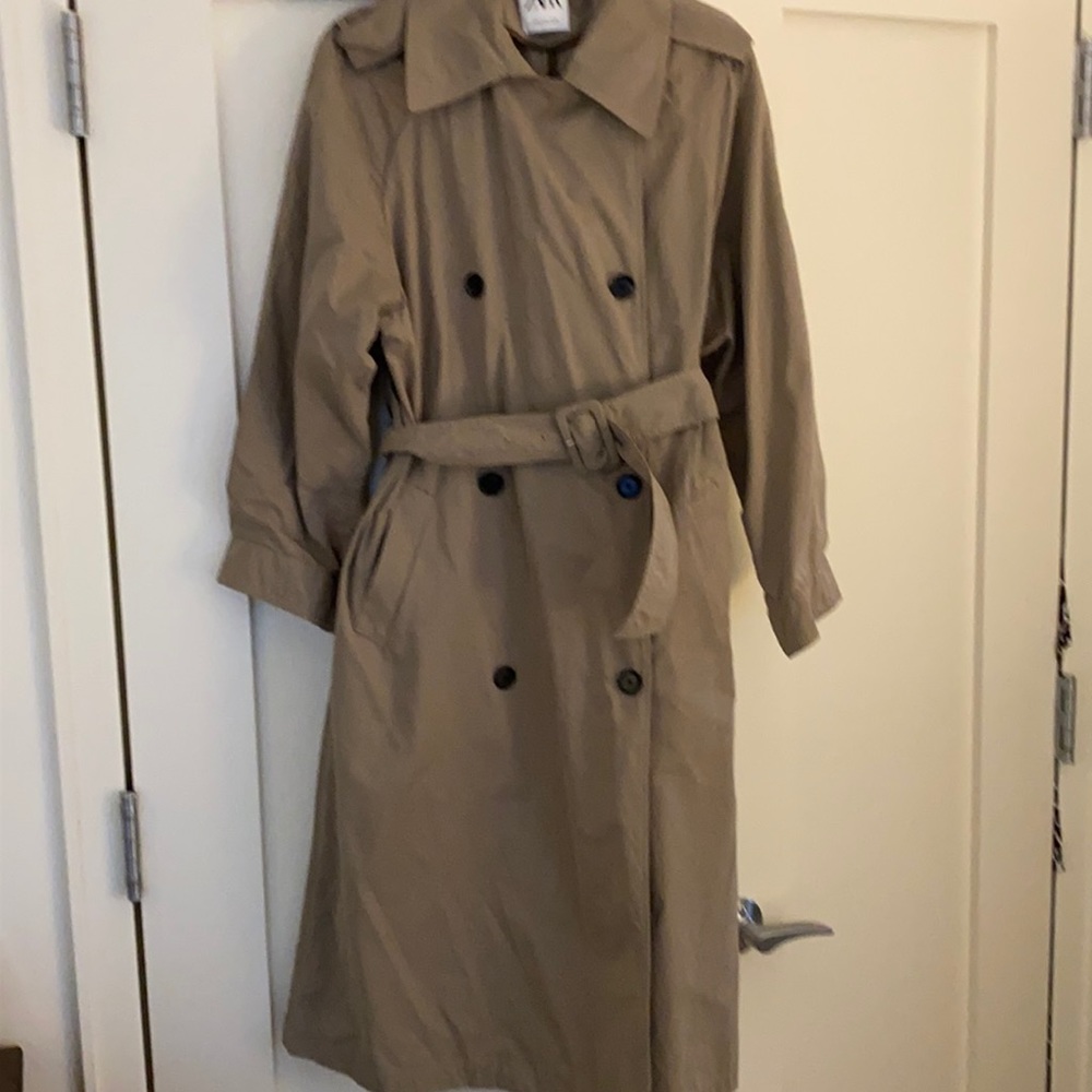 Zara double breasted trench coat